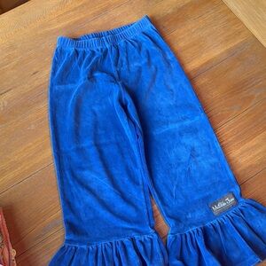 Terry cloth ruffle pants